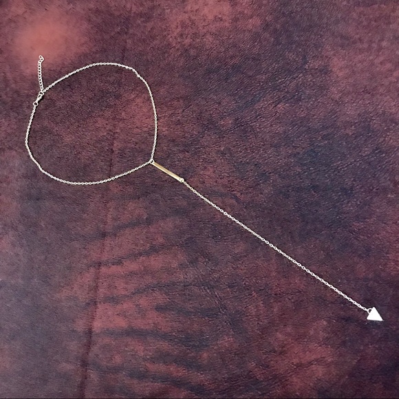 NWT Triangle & Rectangle Drop Necklace - Picture 3 of 6